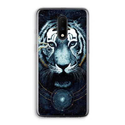 Darkness Tiger: OnePlus 7 Transparant Hoesje