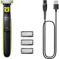 Philips OneBlade Baardtrimmer, Tondeuse, Bodygroomer, Precisietrimmer, Scheerapparaat Afspoelbaar, USB-laadfunctie Lime Green, Grijs Philips OneBlade Baardtrimmer, Tondeuse, Bodygroomer, Precisietrimmer, Scheerapparaat Afspoelbaar, USB-laadfunctie Lime Green, Grijs