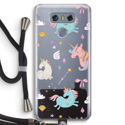 Fantasiewereld: LG G6 Transparant Hoesje met koord