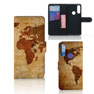 Alcatel 1S 2020 Flip Cover Wereldkaart