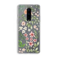 Botanical sweet flower heaven: OnePlus 8 Transparant Hoesje