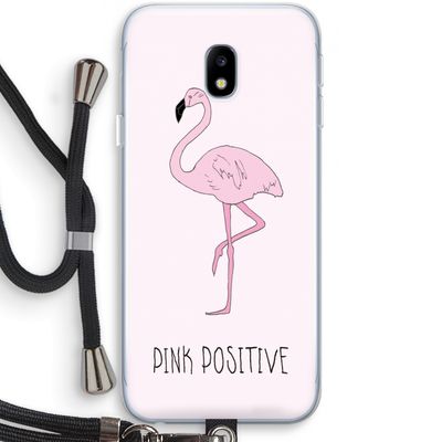 Pink positive: Samsung Galaxy J3 (2017) Transparant Hoesje met koord