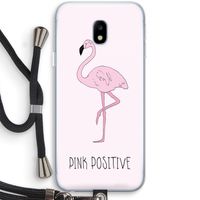 Pink positive: Samsung Galaxy J3 (2017) Transparant Hoesje met koord