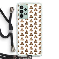 Poop emoji: Samsung Galaxy A52s 5G Transparant Hoesje met koord