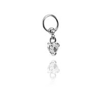 Jeweled Ball Closure Ring met bedel Chirurgisch staal 316L / Belegde messing Piercingringen