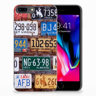 Apple iPhone 7 Plus | 8 Plus | Siliconen hoesje | met foto Kentekenplaten