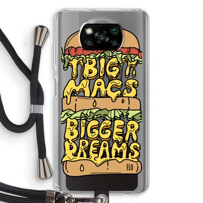 Big Macs Bigger Dreams: Xiaomi Poco X3 NFC Transparant Hoesje met koord