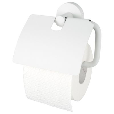 Toiletrolhouder Haceka Kosmos met Klep Mat Wit
