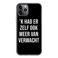Meer verwacht - Zwart: iPhone 11 Pro Transparant Hoesje