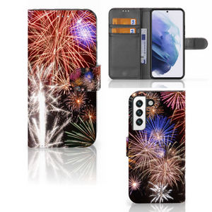 Samsung Galaxy S22 Wallet Case met Pasjes Vuurwerk