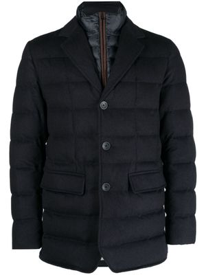 Herno veste matelassée à col italien - Bleu