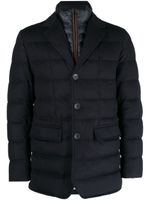 Herno veste matelassée à col italien - Bleu