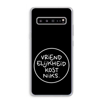 Vriendelijkheid: Samsung Galaxy S10 5G Transparant Hoesje