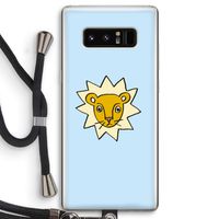 Kleine leeuw: Samsung Galaxy Note 8 Transparant Hoesje met koord