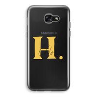 Amber Script: Samsung Galaxy A5 (2017) Transparant Hoesje