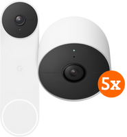 Google Nest Doorbell Battery + Google Nest Cam 5-pack