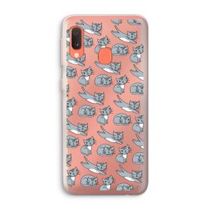 Poezen: Samsung Galaxy A20e Transparant Hoesje