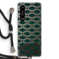 Moroccan tiles: Sony Xperia 1 III Transparant Hoesje met koord
