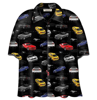 Cars Shirt Ford 2015 Mustang Camp Black-XXXL Cars Shirt Ford 2015 Mustang Camp Black-XXXL