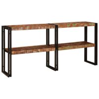 Wandtafel Multikleur 160 x 33 x 75 cm massief gerecycled hout