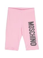 Moschino Kids short à logo imprimé - Rose