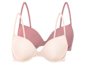 esmara 2 dames beugel-BH&apos;s (Roze/lichtroze, 85C)