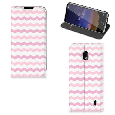 Nokia 2.2 | Hoesje met Magneet | Waves Roze