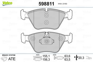 Valeo Remblokset 598811