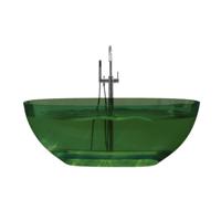 Best Design Vrijstaand Ligbad 170x78x56 cm Resin Transparant Emerald Groen