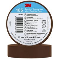 3M Temflex™ 165 165BR1E Isolatietape Temflex 165 Bruin (l x b) 10 m x 15 mm 1 stuk(s) - thumbnail