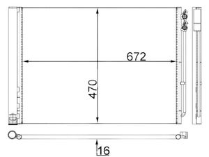 Condensor, airconditioning AC567000S