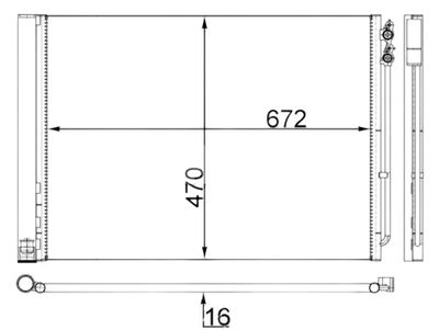 Condensor, airconditioning AC567000S