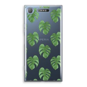 Monstera leaves: Sony Xperia XZ1 Transparant Hoesje