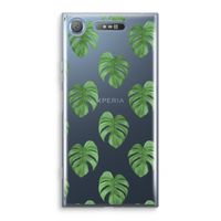 Monstera leaves: Sony Xperia XZ1 Transparant Hoesje - thumbnail