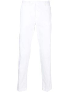 PT Torino pantalon chino en coton à taille mi-haute - Blanc