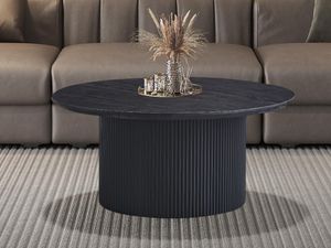 Ronde salontafel LARUSSO 80 cm donkerbruin