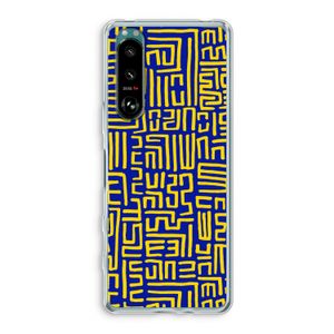 Majorelle Blue Print: Sony Xperia 5 III Transparant Hoesje