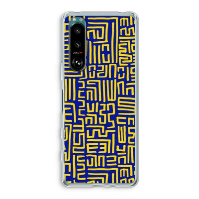 Majorelle Blue Print: Sony Xperia 5 III Transparant Hoesje