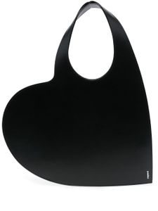 Coperni sac cabas en cuir à design de cœur - Noir