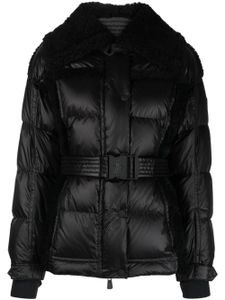 Moncler Grenoble veste de ski Biollay à taille ceinturée - Noir