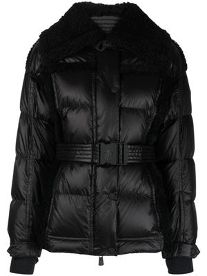 Moncler Grenoble veste de ski Biollay à taille ceinturée - Noir