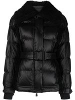 Moncler Grenoble veste de ski Biollay à taille ceinturée - Noir