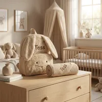 Rugtas Babycadeauset Kidzroom Rugzak Comfort Friends Beige met naam