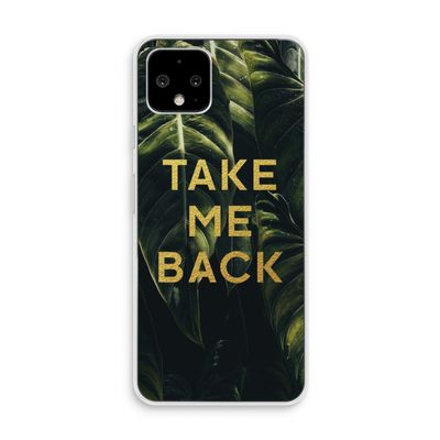 Take me back: Pixel 4 Transparant Hoesje