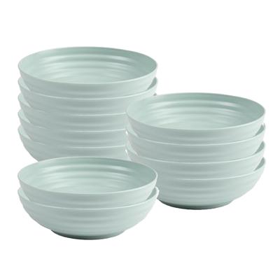 Plasticforte Soepkommen - 10x - D19 x H5.5 cm - groen - kunststof - onbreekbaar - servies