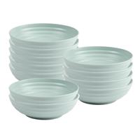 Plasticforte Soepkommen - 10x - D19 x H5.5 cm - groen - kunststof - onbreekbaar - servies