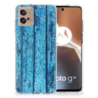 Motorola Moto G32 | Bumper Hoesje | Wood Blue