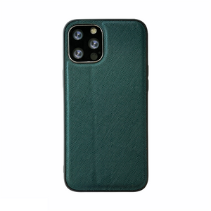 iPhone 12 Pro Max hoesje - Backcover - Stofpatroon - TPU - Donkergroen