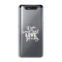 Partner in crime: Samsung Galaxy A80 Transparant Hoesje Partner in crime: Samsung Galaxy A80 Transparant Hoesje
