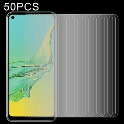 Voor OPPO A32 50 PCS 0 26mm 9H 2.5D Gehard glas film